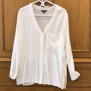 Topshop white blouse